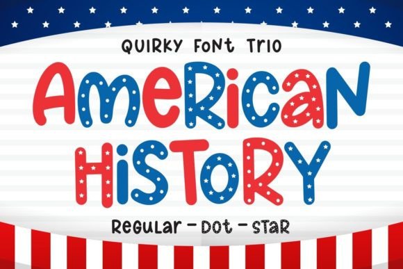 American History Font: A Playful Display Typeface for Branding