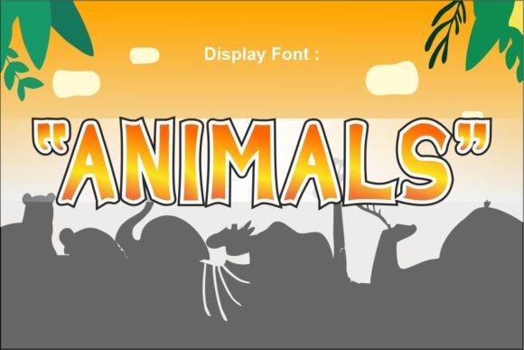 Animals Font: A Simple Display Typeface for Branding