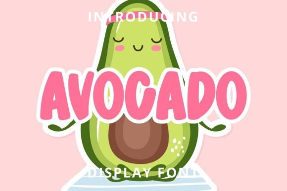 Avocado: A Bold Display Font for Digital Branding