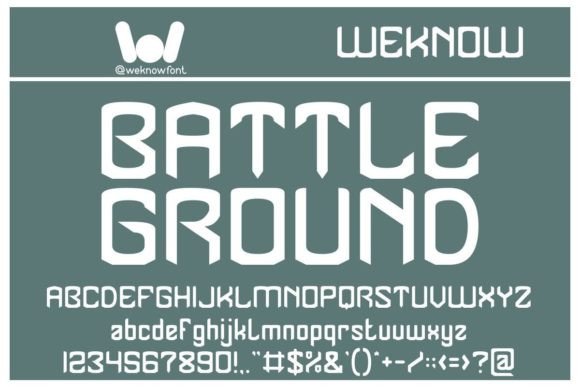 Battle Ground: A Gothic Display Font for Bold Branding