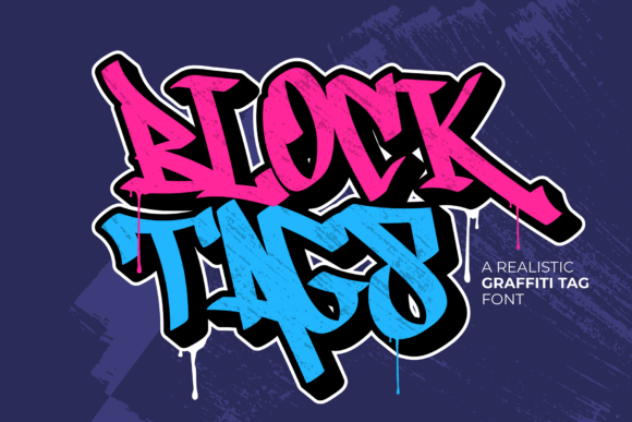 Block Tags: A Graffiti Display Font for Makers