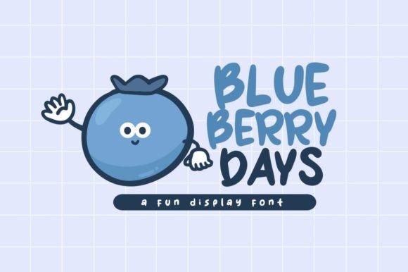 Blueberry Days: The Playful Display Font for Branding