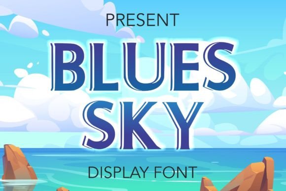 Blues Sky: A Playful Display Font for Digital Brands