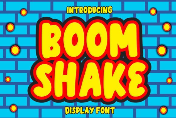 Boom Shake Font for Creative Brands