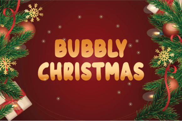 Bubbly Christmas Font
