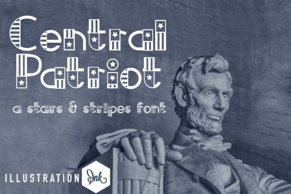 Central Patriot Font: A Whimsical Display for Campaigns