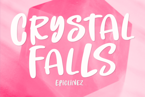Crystal Falls Font for Web Design