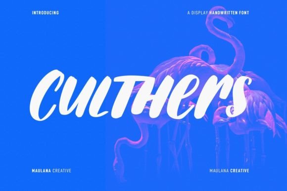 Culthers Font Review: A Chunky Handwritten Display for Makers