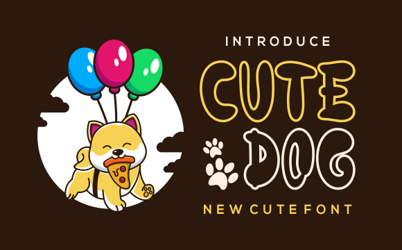Cute Dog Font for Playful Campaigns