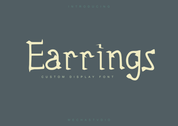 Earrings Display Font for Bold Social Campaigns