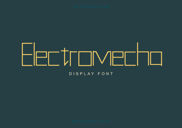 Electromecha: A Modern Display Font