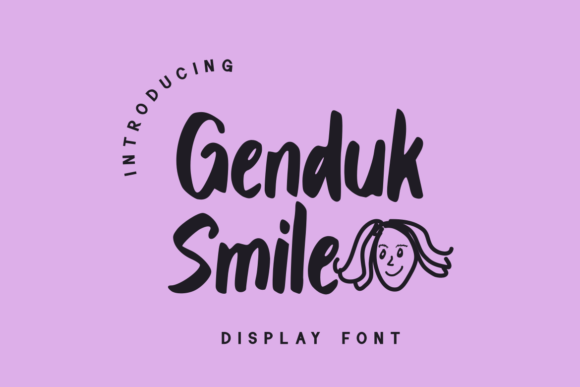 Genduk Smile: A Playful Display Font for Modern Design