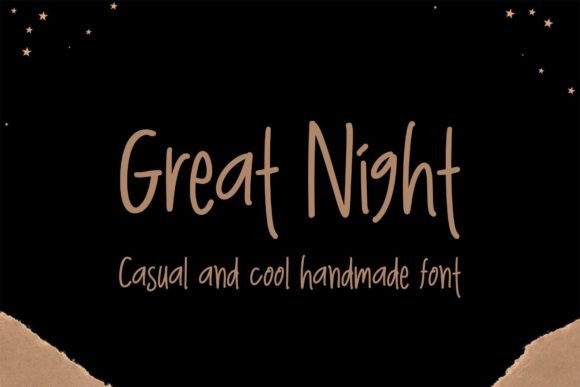 Great Night: A Casual Display Font for Modern Web Design