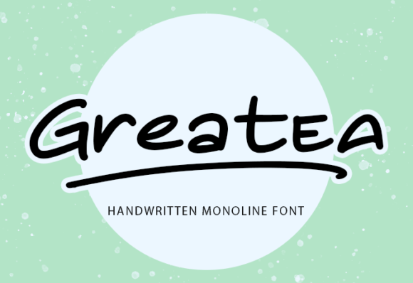 Greatea: The Handwriting Display Font for Personal Branding