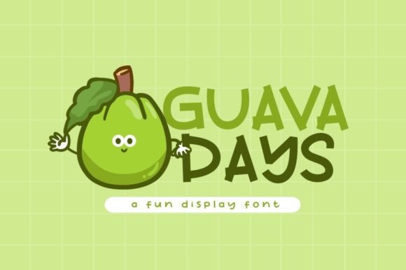 Guava Days: A Playful Display Font for Creative Layouts