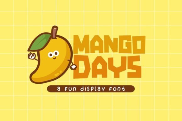 Mango Days: A Playful Display Font for Bold Branding