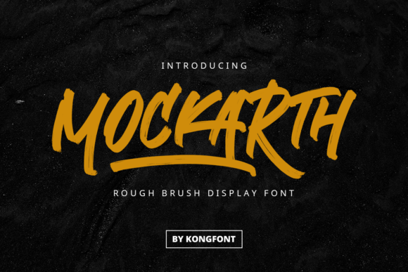 Mockarth: A Cursive Display Font for Romantic Branding