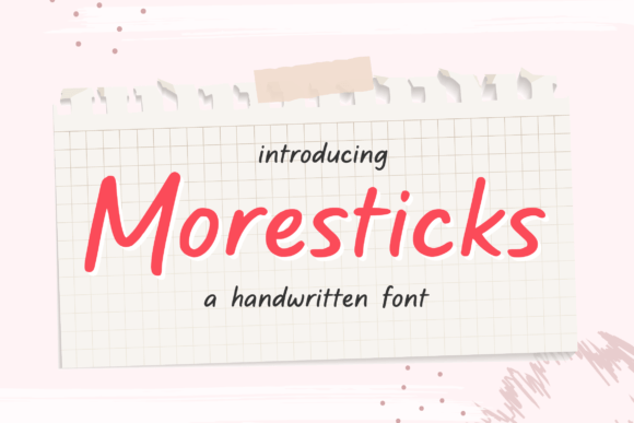 Moresticks: A Playful Display Font for Modern Branding
