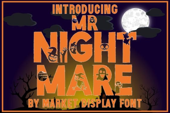 Mr Nightmare Font for Creative Makers
