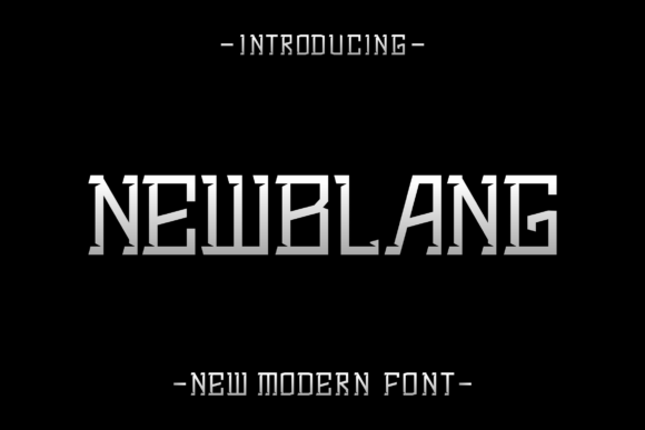 Newblang Font: A Modern Display Typeface for Web Design