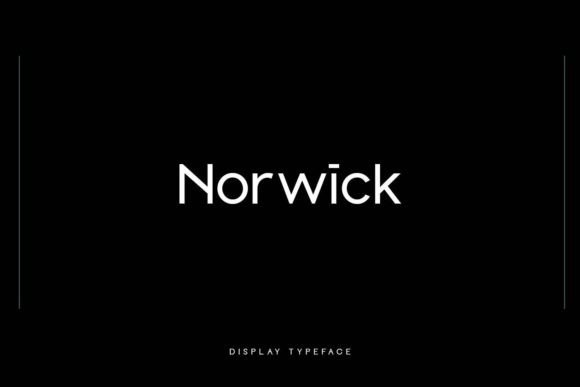 Norwick: A Modern Display Font for Bold Branding