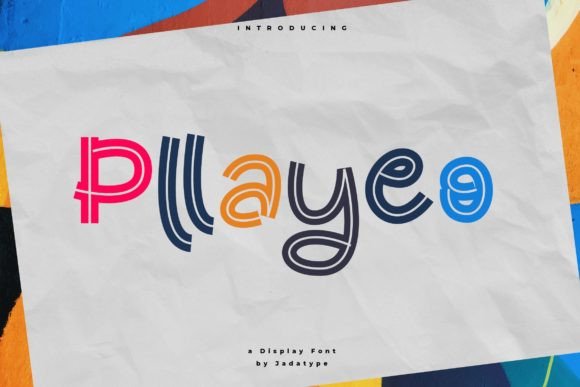Pllayeo: The Whimsical Display Font for Memorable Brands