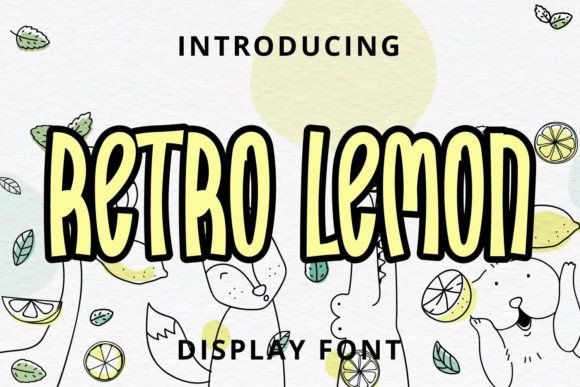 Retro Lemon: A Fun Display Font for Bold Web Titles