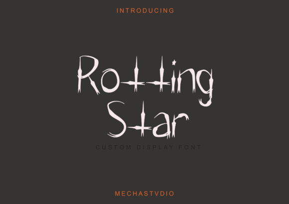 Rotting Star Font: The Ultimate Display Typeface for Horror Campaigns