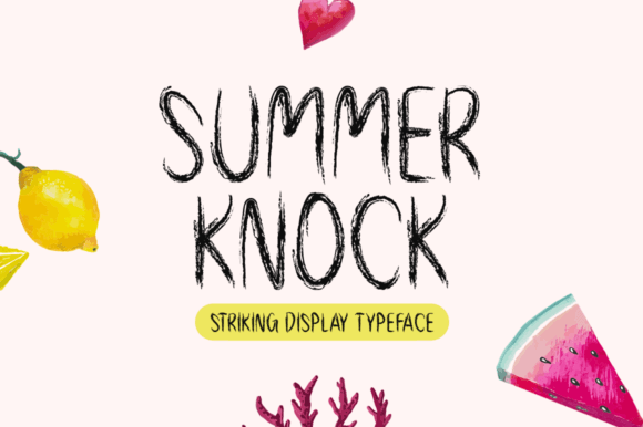 Summer Knock: A Quirky Display Font for Makers