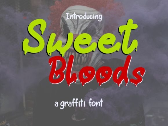 Sweet Bloods: A Spooky Display Font for Makers
